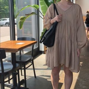 H&M A-line dress in Beige